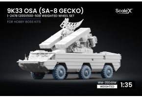 Набір коліс (з деформацією) для 9K33 Osa (SA-8 Gecko) І-247B від Trumpeter ScaleX WM-35049W