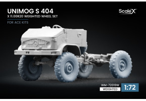 Набір коліс (з деформацією) для Unimog S 404 X 11.00R20 від ACE ScaleX WM-72019W