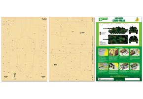 Airbrush CAMO-MASK for 1/35 Leopard 2 A5/A6 Camuflage Scheme