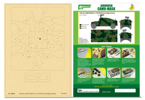 Airbrush CAMO-MASK for 1/35 M1025 Camouflage Scheme