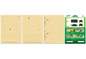 Airbrush CAMO-MASK for 1/35 MIA2 NATO Camouflage Scheme