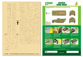 Airbrush CAMO-MASK for 1/35 Sd.Kfz 251 D Camouflage Scheme 1