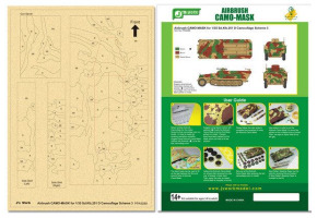 Airbrush CAMO-MASK for 1/35 Sd.Kfz 251 D Camouflage Scheme 3