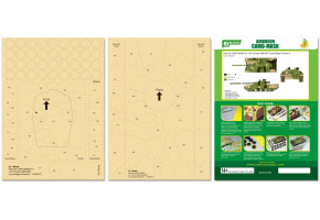 Airbrush CAMO-MASK for 1/35 Chinese 99B MBT Camouflage Scheme 2