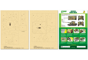 Airbrush CAMO-MASK for 1/35 155mm Self-Propelled Howitzer AUF 1 Camoflage Scheme