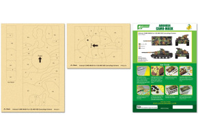 Airbrush CAMO-MASK for 1/35 AMX-30B Camouflage Scheme