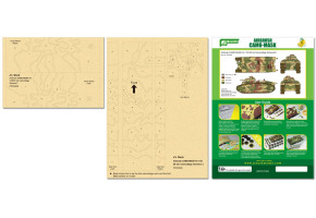 Airbrush CAMO-MASK for 1/35 B1 bis Camouflage Scheme 2