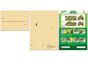 Airbrush CAMO-MASK for 1/35 B1 bis Camouflage Scheme 1