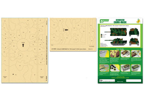 Airbrush CAMO-MASK for 1/35 Leopard 1 A3/A4 camo scheme