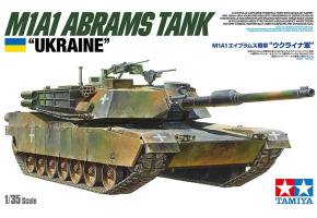 Збірна модель 1/35 танк "Абрамс" Україна M1A1 Abrams Tank "Ukraine" Tamiya 25216