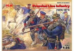 Збірна модель 1/35 Фігури Прусська лінійна піхота (1870-1871) ICM 35012