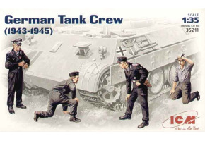 Сборная модель 1/35 Немецкий танковый экипаж (1943-1945 гг.) ICM 35211