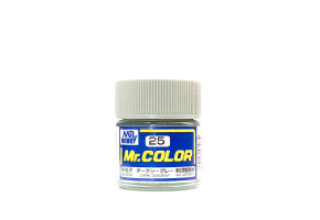 Dark Seagrey semigloss, Mr. Color solvent-based paint 10 ml / Тёмно-морской серый полуглянцевый
