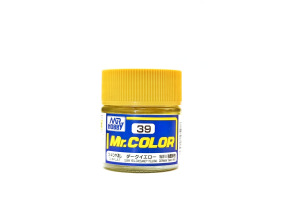 Dark Yellow/Sandy Yellow flat, Mr. Color solvent-based paint 10 ml / Темно-жовтий пісок