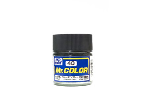 German Gray flat German Tank WWII, Mr. Color solvent-based paint 10 ml / Німецький сірий матовий