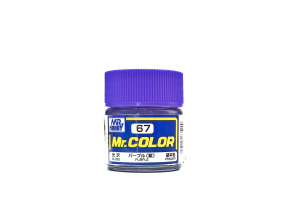 Purple gloss, Mr. Color solvent-based paint 10 ml / Фиолетовый глянцевый