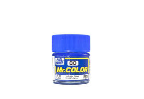 Cobalt Blue gloss, Mr. Color solvent-based paint 10 ml. (Кобальт Синий глянцевый)
