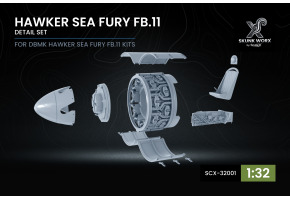 Набір деталювання Hawker Sea Fury FB.11 для DBMK ScaleX SCX-32001