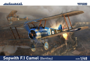 Збірна модель 1/48 Біплан Sopwith F.1 Camel (Bentley) Eduard 8485