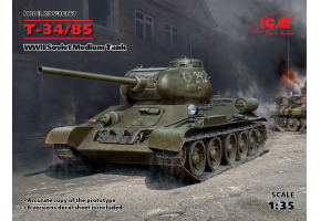 Scale model 1/35 tank T-34-85 ICM 35367