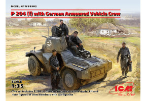 Французька броньована розвідувальна машина P 204(f) з німецьким екіпажем