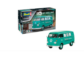 Збірна модель 1/24 Автомобіль Volkswagen Transporter T1 "150 років Vaillant" (Подарунок) Revell 05648