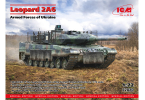 Збірна модель 1/72 Танк Леопард 2А6 ЗСУ ICM 72820