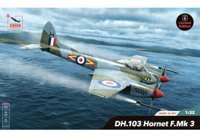 Збірна модель 1/32 Літак DH.103 Hornet F.Mk 3 DBMK Model Kits DBMK32001