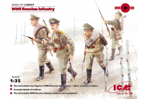 Збірна модель 1/35 фігур Радянська піхота (Першої світової) ICM35677