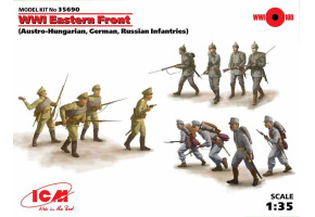 (Австро-Угорська, Німецька, Російська піхота)1 СВ Східний фронт(12фігур)