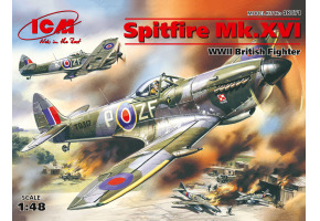 Збірна модель 1/48 Літак Спітфайр Mk.XVI ICM 48071
