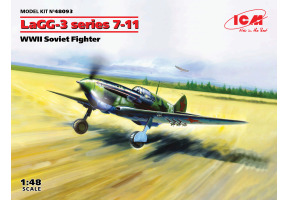 Збірна модель 1/48 Літак ЛаГГ-3 серії 7-11 ICM 48093