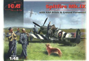 Spitfire Mk.IX with RAF Pilots and Ground Personnel