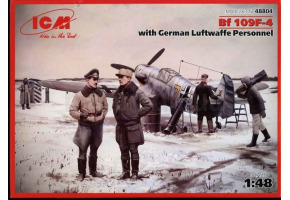 Bf 109F-4 with German Luftwaffe Personnel