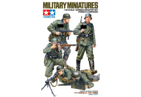 Сборная модель 1/35 Фигуры Немецкий пехотный отряд (Французская кампания) Tamiya 35293