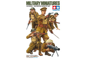 Сборная модель 1/35 Фигуры Набор британской пехоты времен Первой мировой войны Tamiya 35339