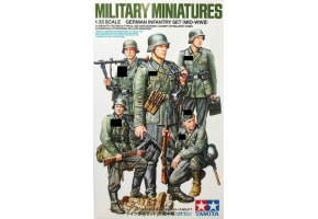 Сборная модель 1/35 Фигуры Немецкий пехотный отряд (середина Второй мировой войны) Tamiya 35371