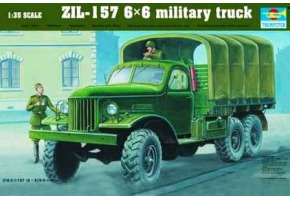 Збірна модель 1/35 Військова вантажівка ЗІЛ-157 6Х6 Trumpeter 01001