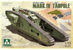 WWI Heavy Battle Tank Mark IV Male Tadpole w/Rear mortar