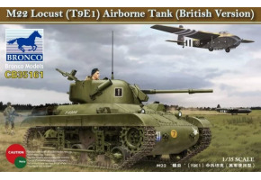 Збірна модель 1/35 Танк M22 Locust (T9E1) Airborne Tank (Британська версія) Bronco 35161