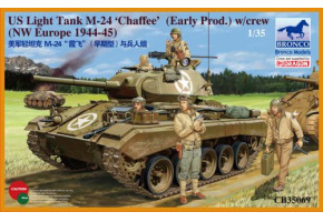 US Light Tank M-24 ‘Chaffee’(WWII Prod.) w/Tank Crew Set