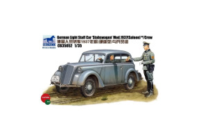 Scale model 1/35 Opel Stabswagen Mod.1937 with crew Bronco 35052