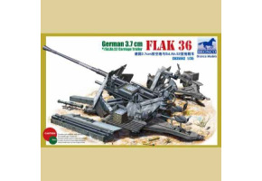 Збірна модель 1/35 Німецька 3,7-см зенітна гармата Flak 36 з допоміжним шасі Sd.Ah.52 Bronco CB35042