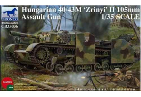 Збірна модель угорської самохідної артилерійської установки 40/43M Zrinyi II 105mm Assault Gun