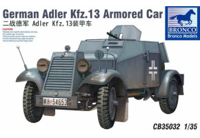 Збірна модель 1/35 німецький бронеавтомобіль Adler Kfz. 13 Bronco 35032