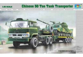 Scale model 1/35 Chinese 50T Heavy Equipment Transporter Trumpeter 00201