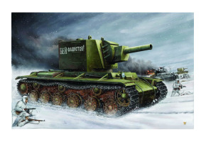 Збірна модель 1/35 Радянський танк КВ з великою баштою Trumpeter 00311