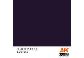 Акриловая краска BLACK PURPLE – COLOR PUNCH / ЧЕРНО-ФИОЛЕТОВЫЙ АК-интерактив  AK11270