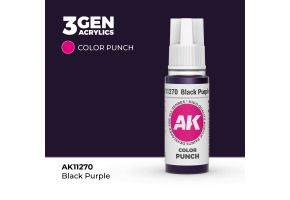 Акрилова фарба BLACK PURPLE – COLOR PUNCH / ЧОРНО-ФІОЛЕТОВИЙ AK-interactive AK11270