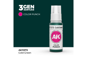 Акрилова фарба COLD GREEN - COLOR PUNCH / ХОЛОДНО ЗЕЛЕНИЙ AK-interactive AK11273